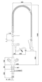 Miscelatore a due maniglie 26L-1801B