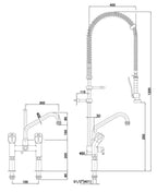 Miscelatore a due maniglie 40L-1802B