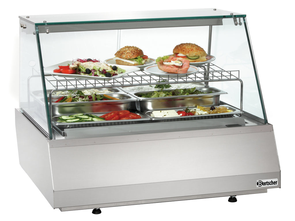 Banco frigo 2/1 GN, vetro perimetrale