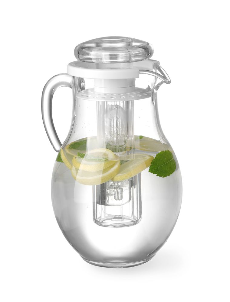 Brocca raffreddante con tubo per ghiaccio, HENDI, 3L, ⌀170x(H)285mm