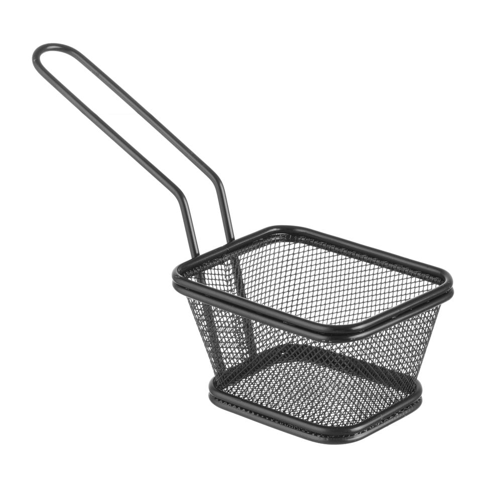 Mini cestelli per fritture impilabili neri, HENDI, 105x90x(H)60mm