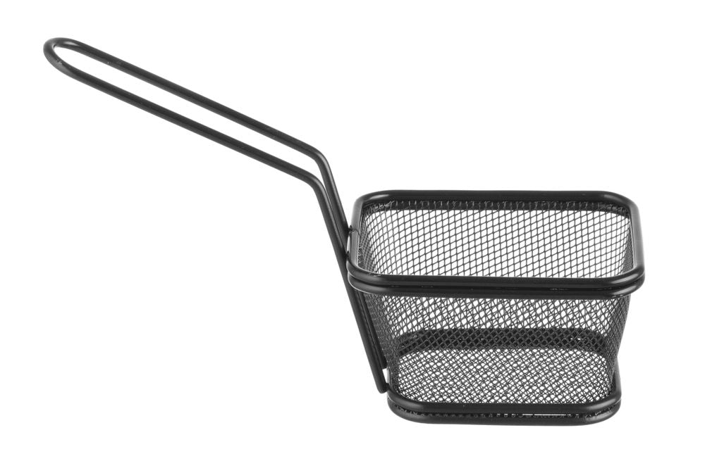 Mini cestelli per fritture impilabili neri, HENDI, 105x90x(H)60mm