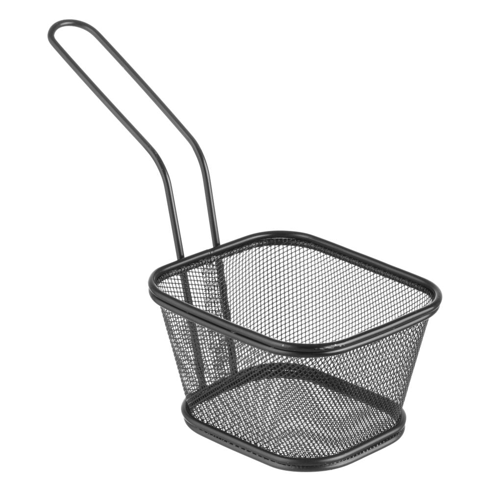 Mini cestelli per fritture impilabili neri, HENDI, 130x115x(H)80mm