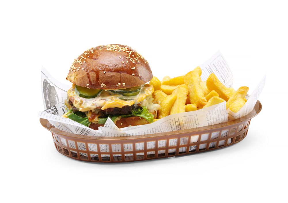 Cestini da servizio stile fast food., HENDI, Marrone, 6 pezzi, 275x175x(H)38mm