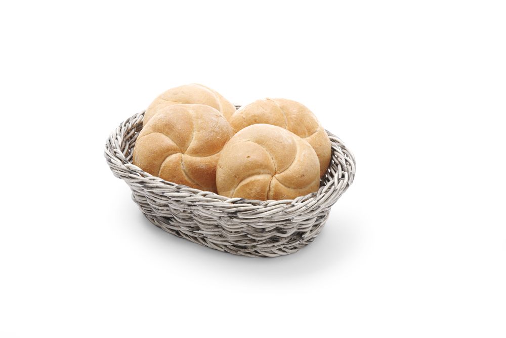 Cestino da pane ovale, HENDI, Grigio chiaro, 250x190x(H)65mm