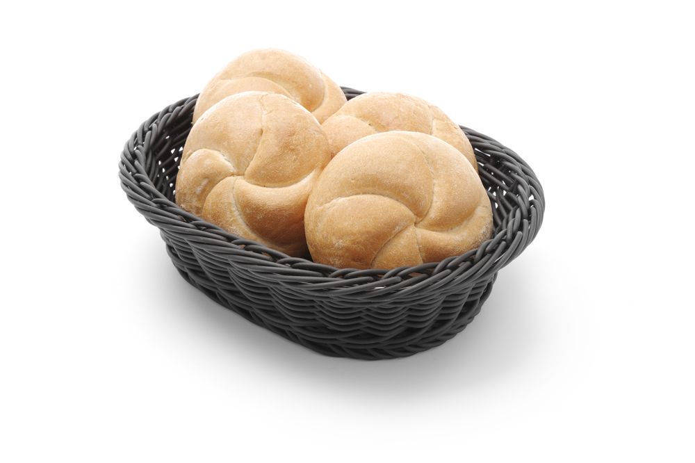 Cestino da pane ovale, HENDI, Nero, 250x190x(H)65mm