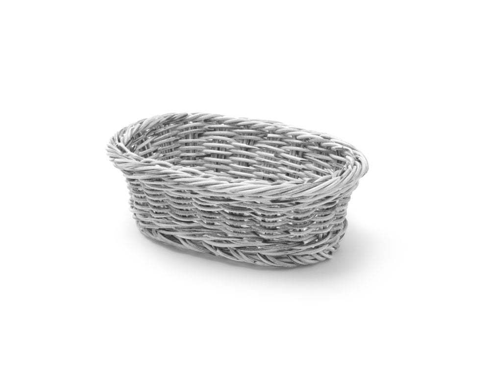 Cestino da pane ovale, HENDI, Grigio chiaro, 190x120x(H)60mm