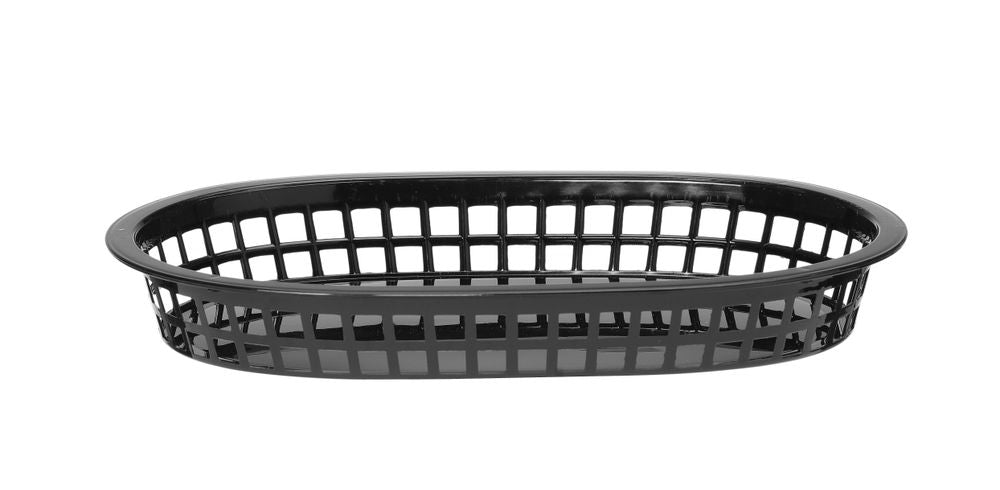 Cestini da servizio stile fast food., HENDI, Nero, 6 pezzi, 275x175x(H)38mm