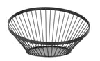 Cestino per frutta arrotondato nero, HENDI, ⌀280x(H)130mm