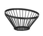 Cestino per frutta arrotondato nero, HENDI, ⌀150x(H)80mm