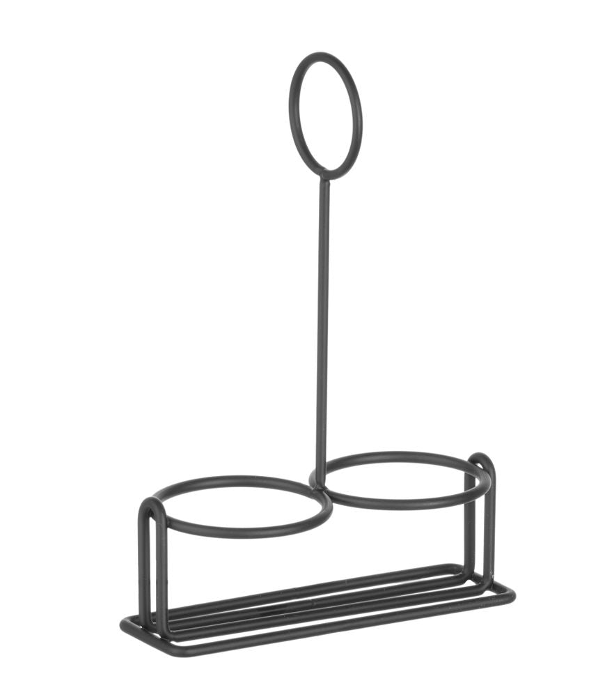 Set per condimenti nero, HENDI, 135x65x(H)200mm