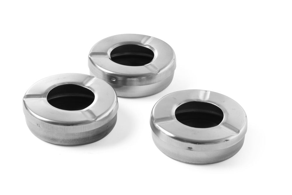 Portacenere con coperchio, HENDI, 3 pezzi, ⌀90x(H)28mm