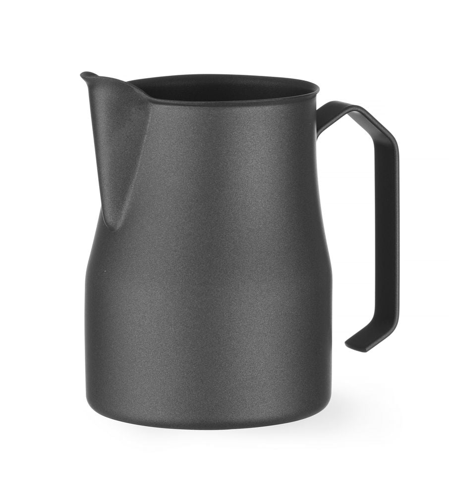 Lattiera nera opaca con beccuccio a V, HENDI, 0,7L, Nero, ⌀84x(H)130mm