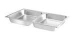 Teglia GN1 / 1 con 2 scomparti, HENDI, 7,5L, 530x325x(H)65mm
