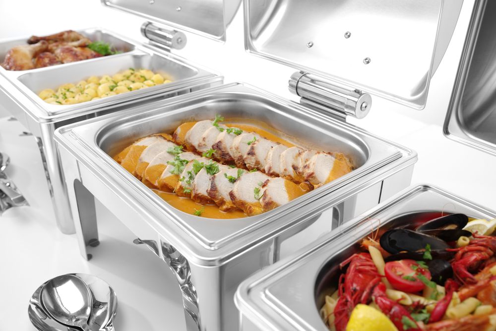 Chafing dish GN 1/1 finitura a specchio, HENDI, Profi Line, 9L, 570x405x(H)320mm