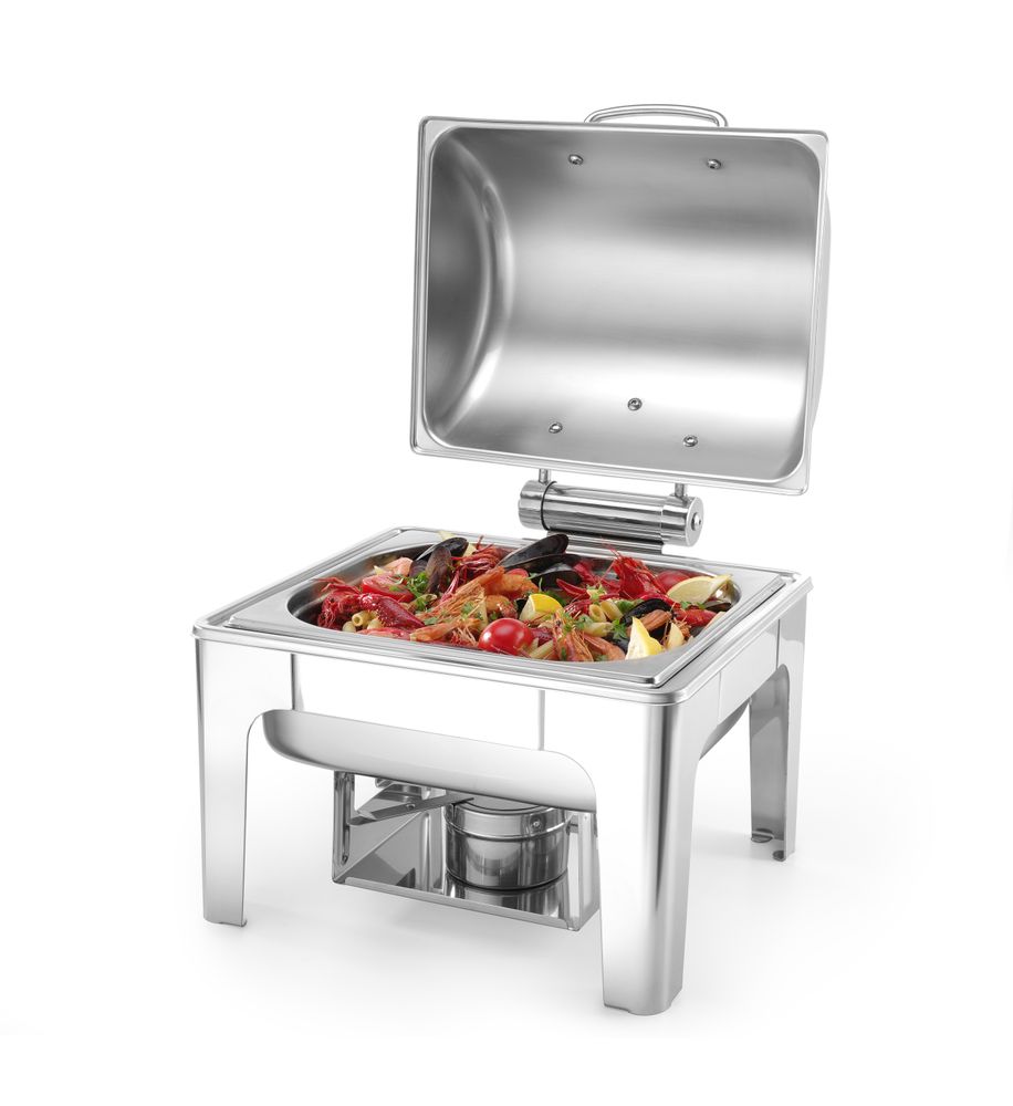 Chafing dish GN 1/2 finitura a specchio, HENDI, Profi Line, 4L, 365x345x(H)345mm