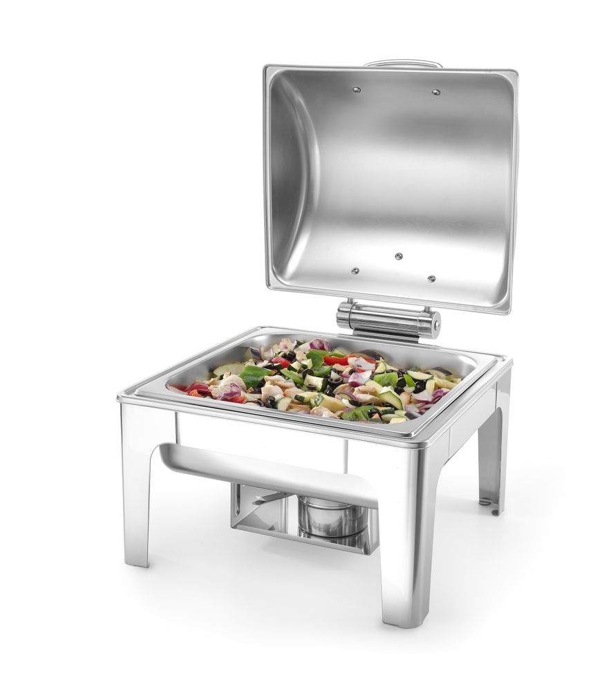 Chafing dish GN 2/3 finitura a specchio, HENDI, Profi Line, 6L, 395x405x(H)320mm