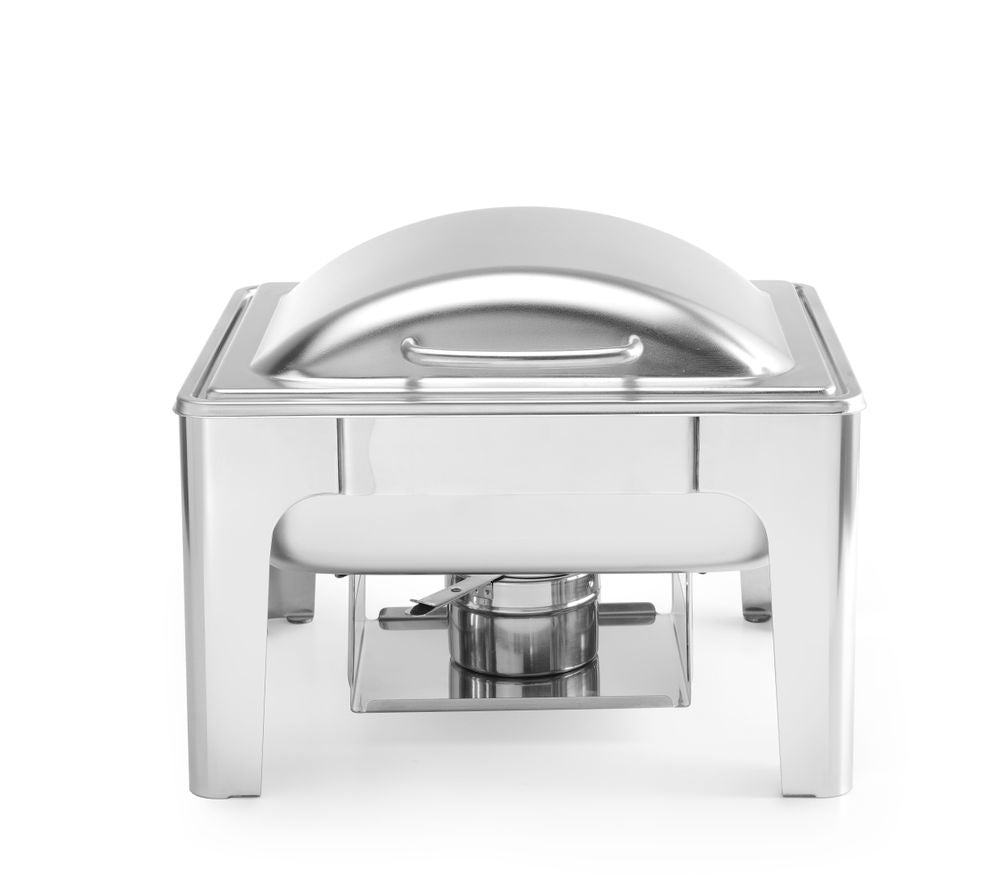 Chafing dish GN 1/2 finitura satinata, HENDI, Profi Line, 4L, 365x370x(H)280mm