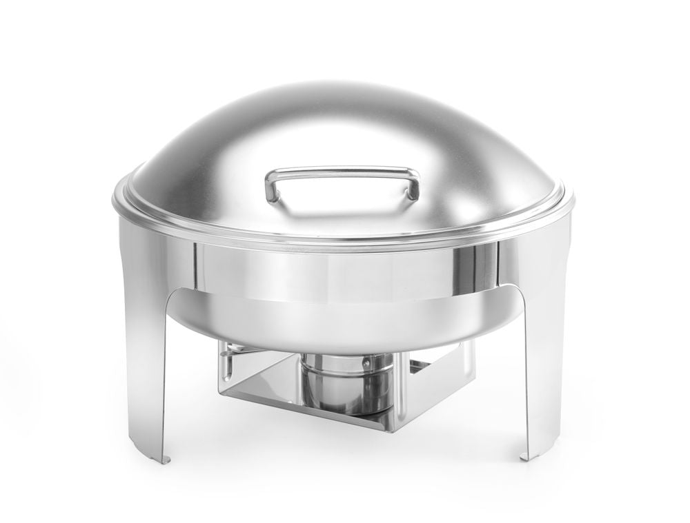 Chafing dish rotondo finitura satinata, HENDI, Profi Line, 6L, 465x420x(H)320mm