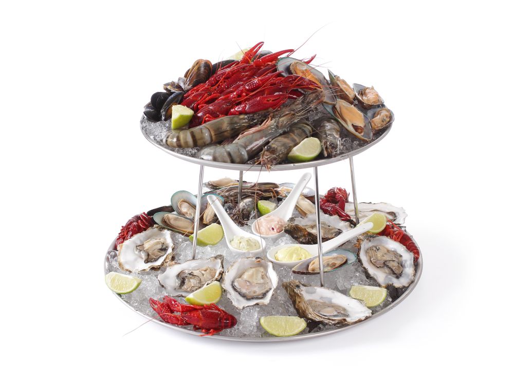 Espositore per frutti di mare, HENDI, ⌀400x(H)200mm