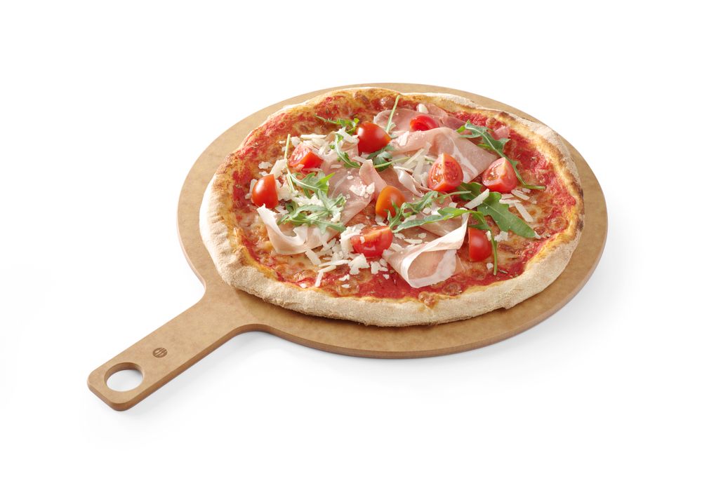 Tagliere per pizza con manico, HENDI, ⌀406x(H)6mm