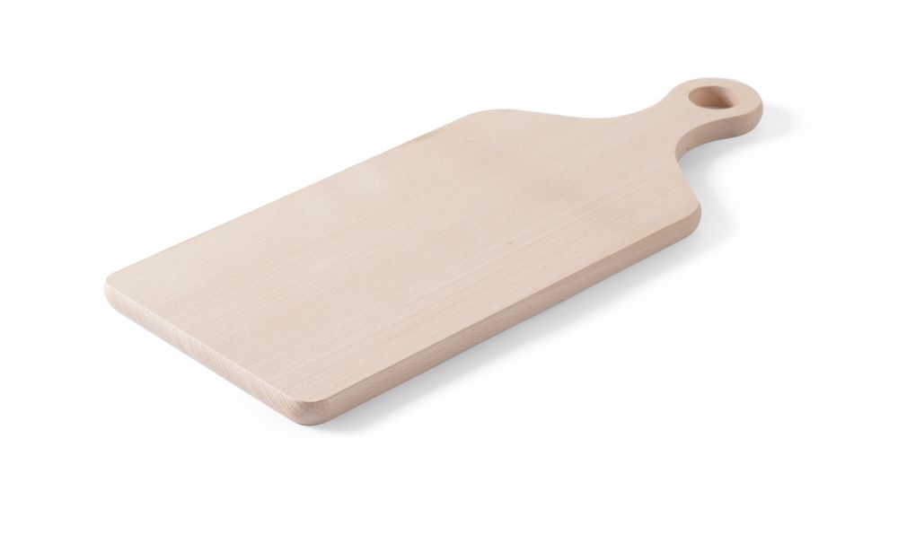 Tagliere con manico, HENDI, Legno chiaro, 390x160mm