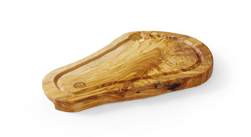 Tagliere scanalato in legno d'ulivo, HENDI, 300x210x(H)18mm