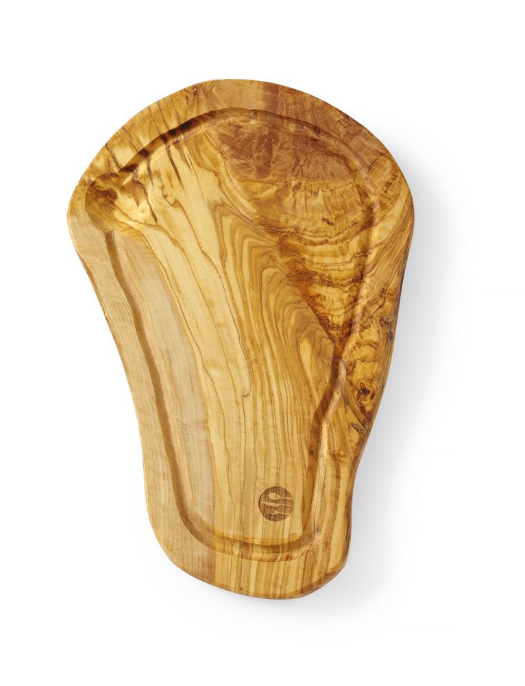 Tagliere scanalato in legno d'ulivo, HENDI, 300x210x(H)18mm