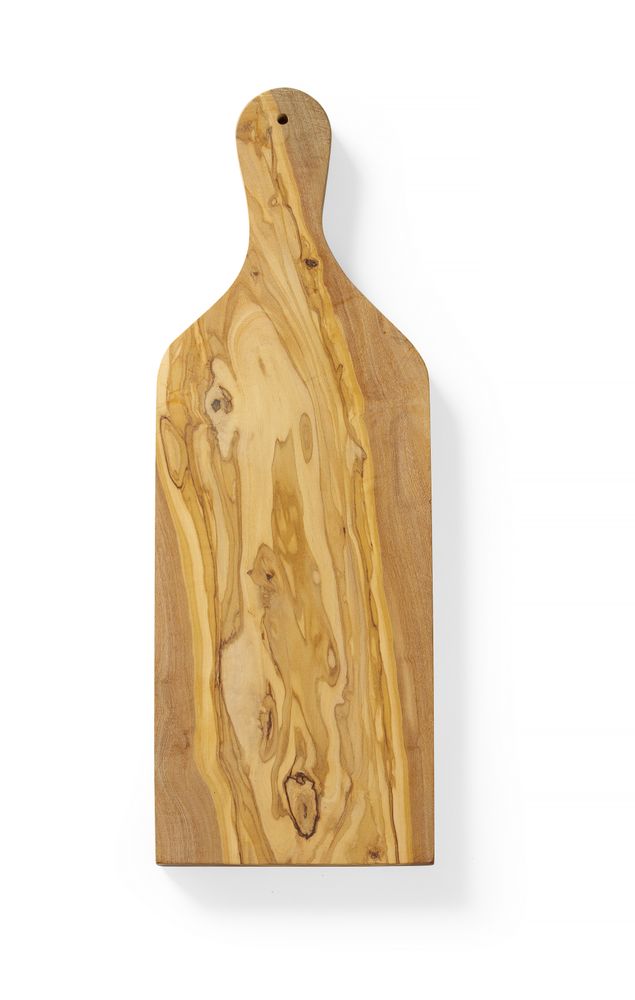 Tagliere per formaggi in legno d'ulivo, HENDI, 400x140x(H)18mm