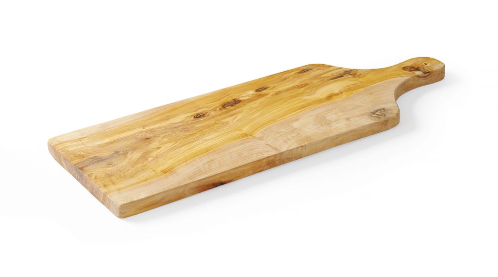 Tagliere per formaggi in legno d'ulivo, HENDI, 600x200x(H)18mm