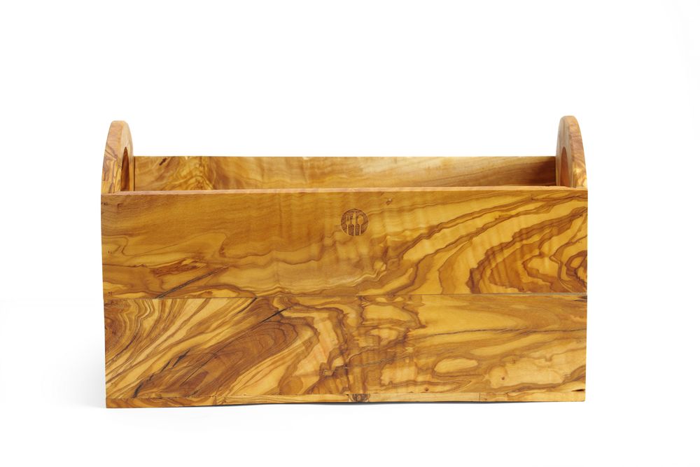 Portapane in legno d'ulivo, HENDI, 245x198x(H)194mm