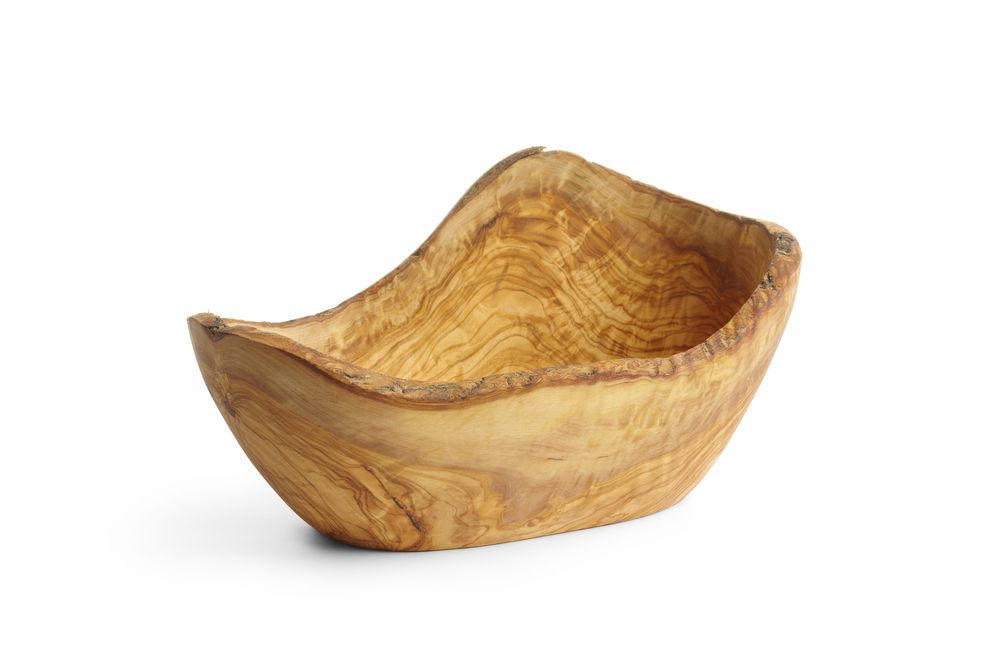 Ciotola decorativa in legno di ulivo, HENDI, 300x190x(H)110mm