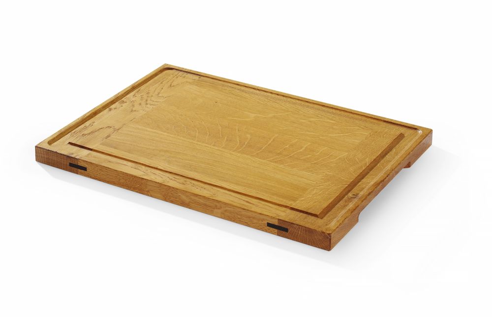 Tagliere da portata in quercia, HENDI, 370x270x(H)20mm