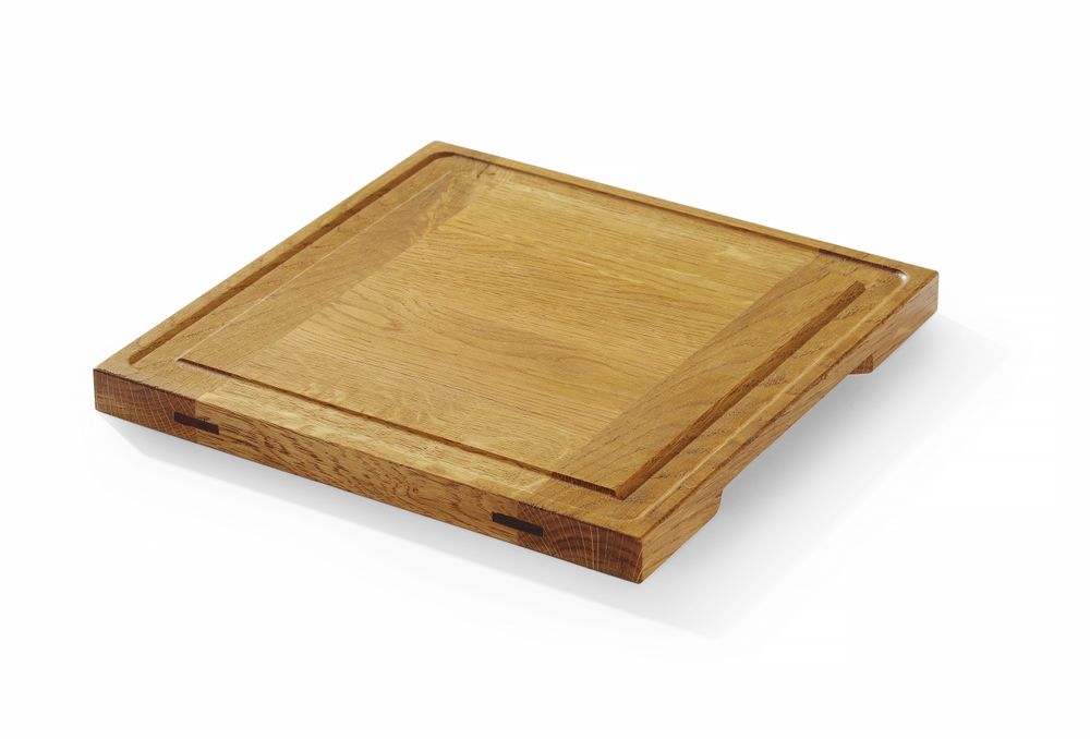 Tagliere da portata in quercia, HENDI, 270x270x(H)20mm
