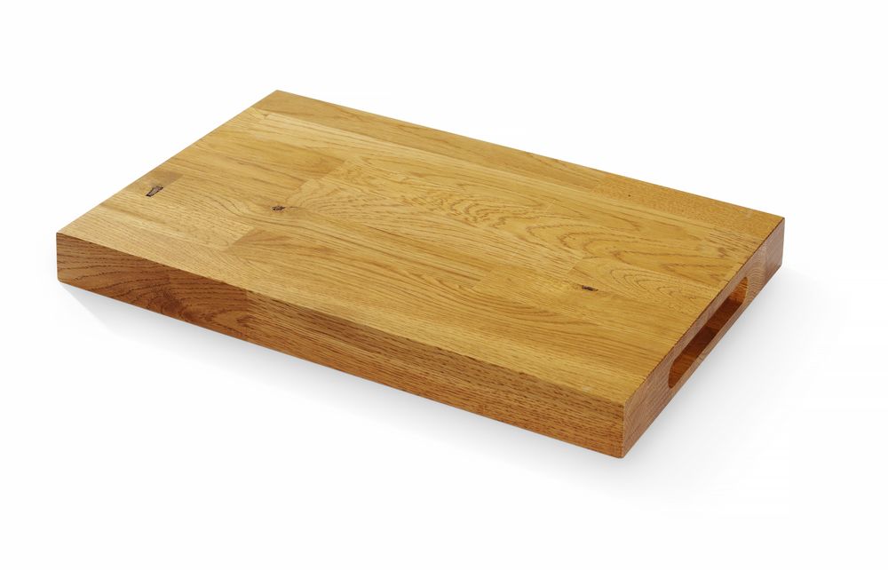 Tagliere da portata in quercia., HENDI, 420x280x(H)40mm