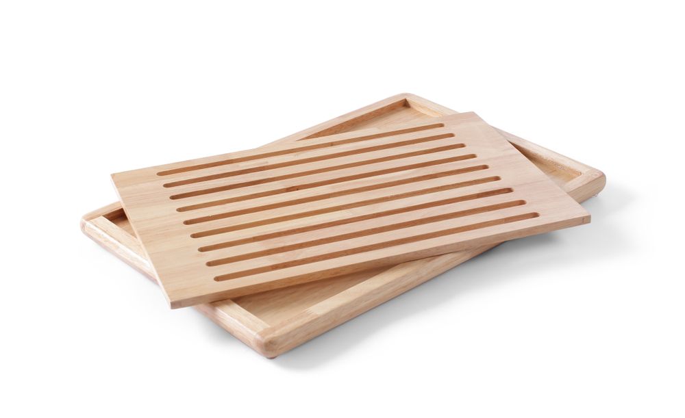 Tagliere per pane, HENDI, Legno scuro, 475x322mm