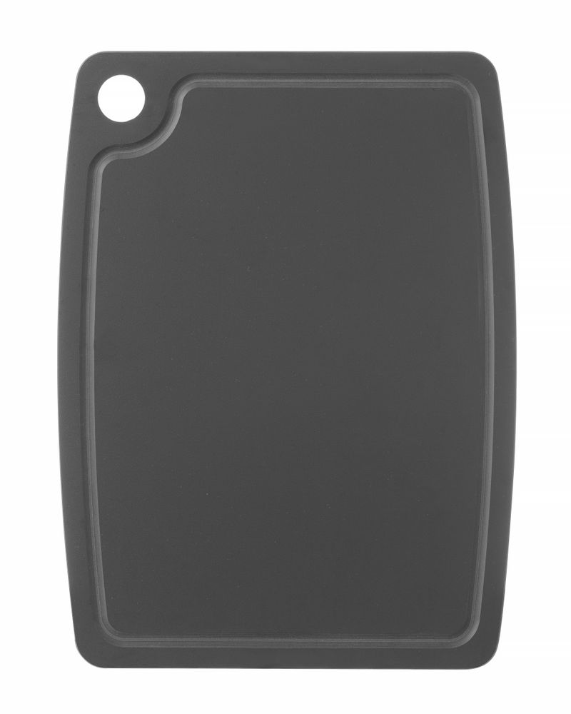 Tagliere in fibra di legno. , HENDI, Nero, 370x275x(H)6mm