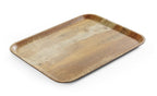 Vassoio da servizio in melamina con stampa tipo legno, AmerBox, Legna, 330x430mm