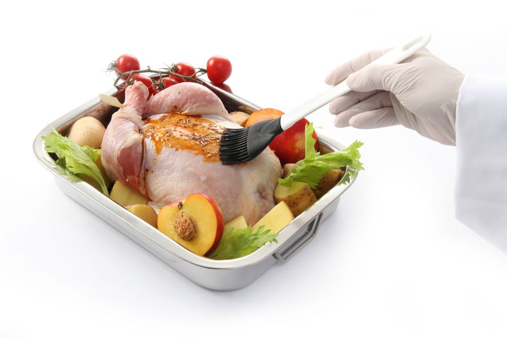 Pennello piatto per burro e grassi in silicone, HENDI, 230x45mm