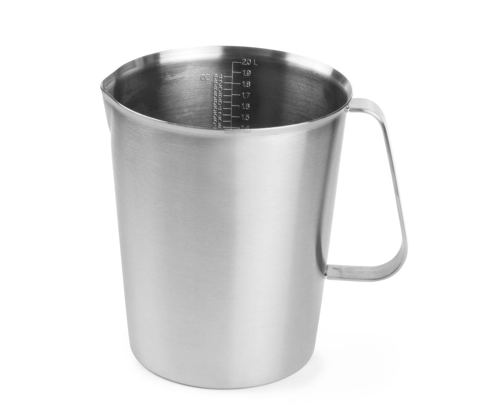 Caraffa graduata acciaio, HENDI, 2L, ⌀140x(H)170mm