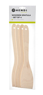 Spatola in legno - set da 4 pezzi, HENDI, 4 pezzi, 300x55mm