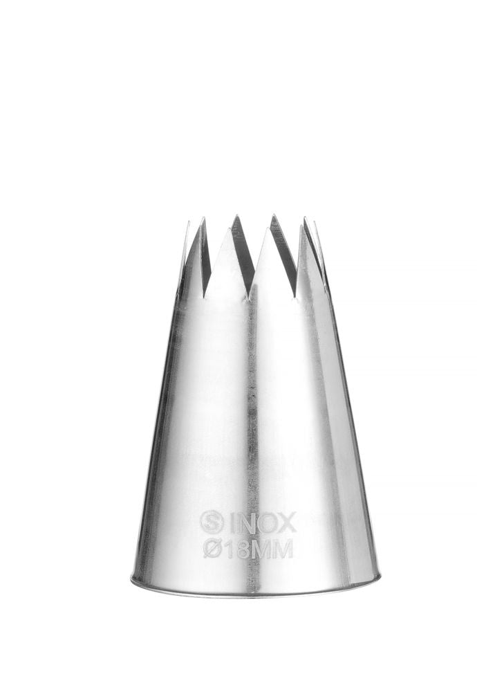 Beccucci per sac a poche a stella, HENDI, ø6-8-10-12-14-16-18, 7 pezzi