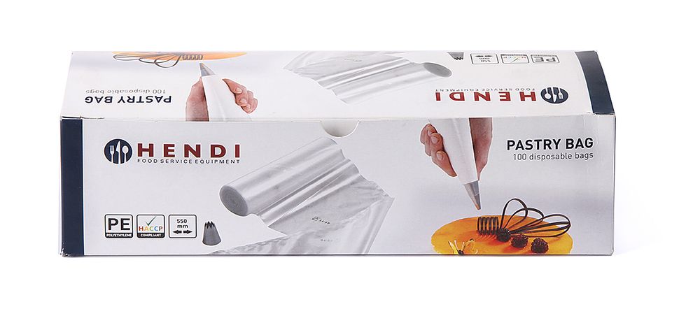 Bustine per sac á poche per pasticceria, HENDI, Trasparente, 100 pezzi, 445x220mm