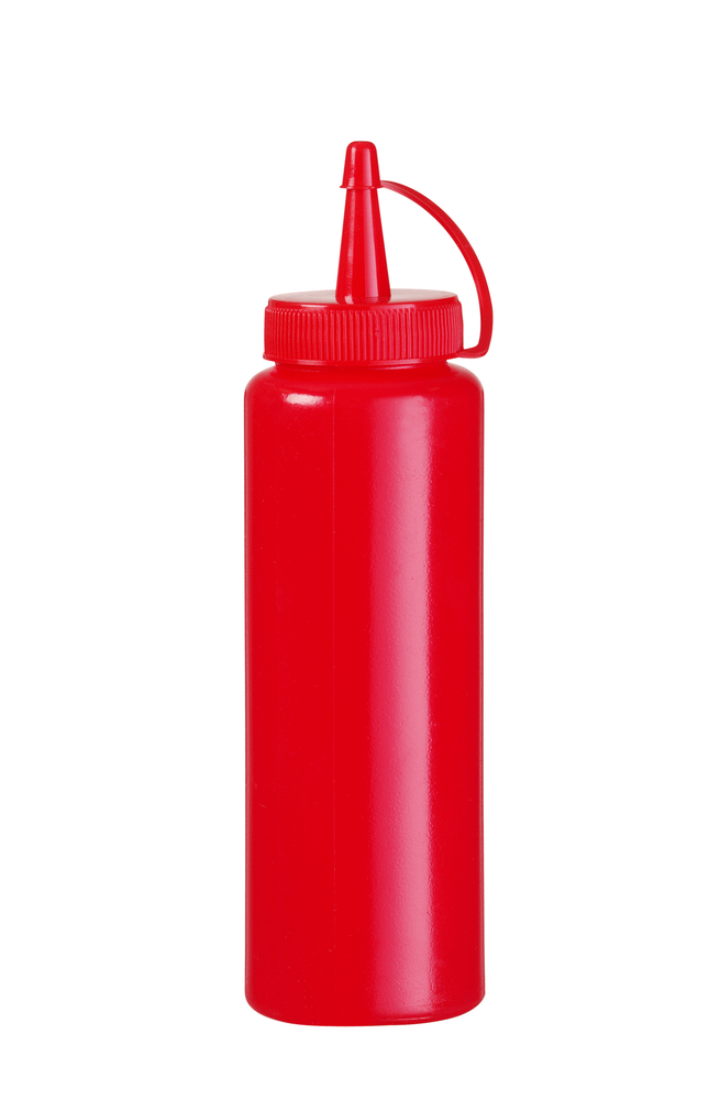 Bottiglie dosatrici, HENDI, 0,35L, Rosso, ⌀55x(H)205mm
