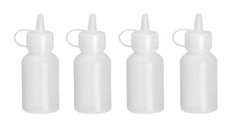 Erogatore mini di salsa - set da 4 pezzi., HENDI, 0,03L, Trasparente, ⌀30x(H)85mm