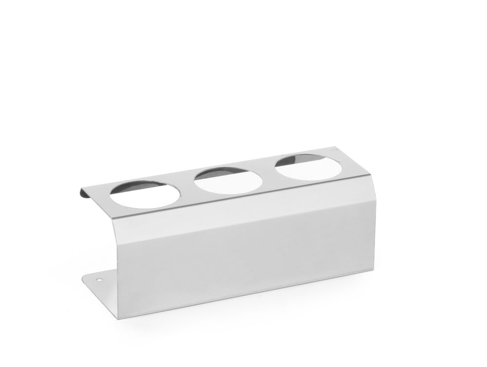 Supporto per dispenser., HENDI, 3 alloggiamenti da ø 50 mm, 209x80x(H)78mm