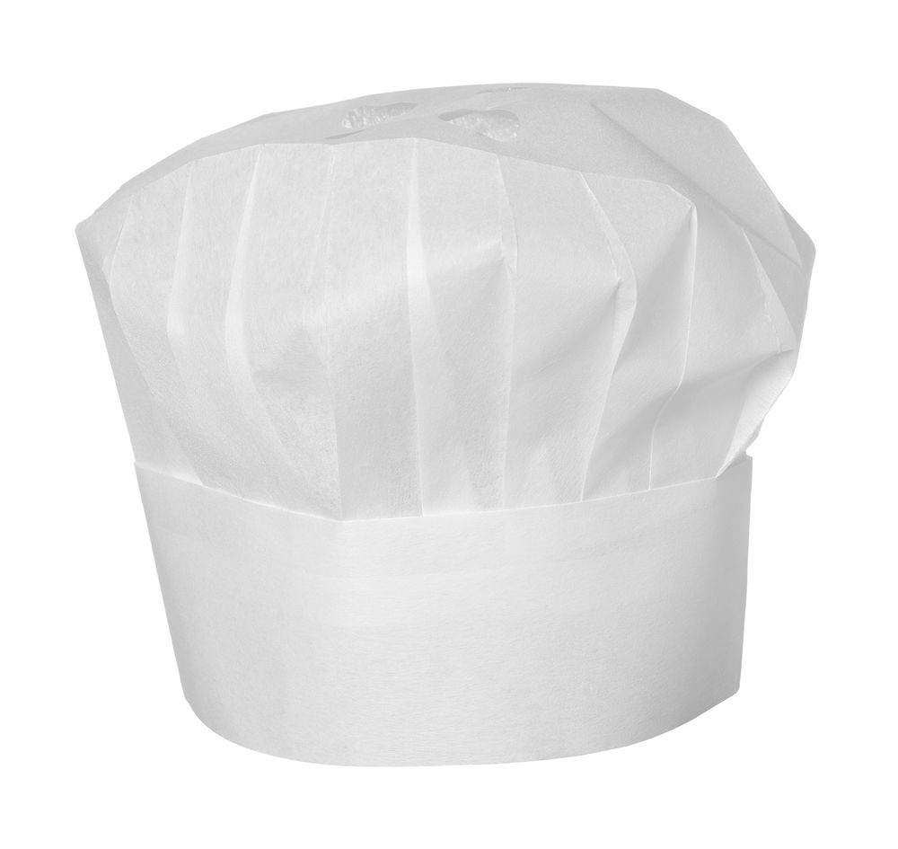 Cappello cuoco - 10 pezzi, HENDI, Bianco, 10 pezzi, ⌀300x(H)230mm
