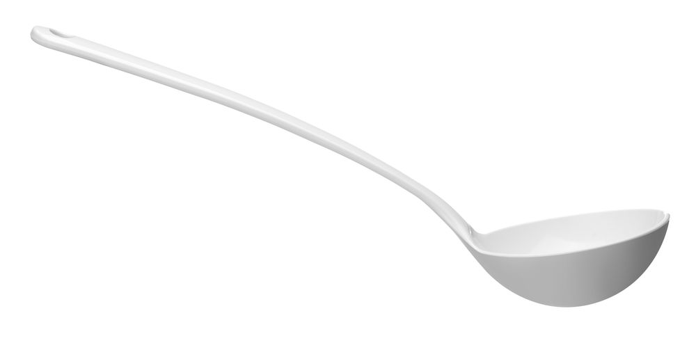 Cucchiaio per salse, HENDI, 0,14L, Bianco, 300x93mm
