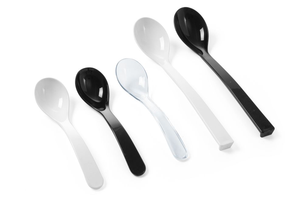 Cucchiaio per insalata, HENDI, 0,03L, Bianco, 235x55mm