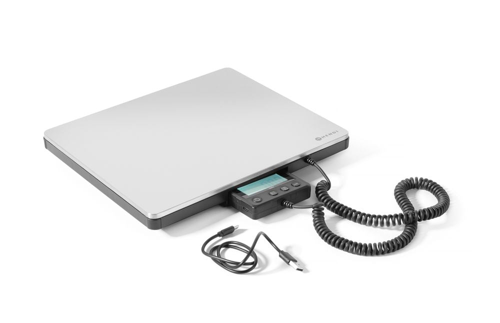 Bilancia digitale fino a 200 kg, HENDI, 298x248x(H)37mm